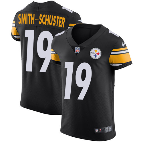 Nike Steelers #19 JuJu Smith-Schuster Black Team Color Men's Stitched NFL Vapor Untouchable Elite Jersey - Click Image to Close